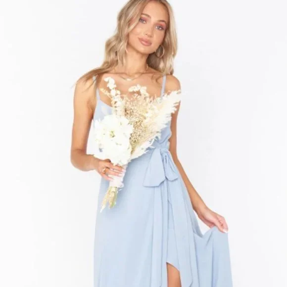 chinese dress ladies Eliza Maxi Dress, in Champagne Luxe Satin main image 1